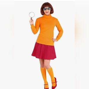 Velma Costume with Wig and Accessories Size M